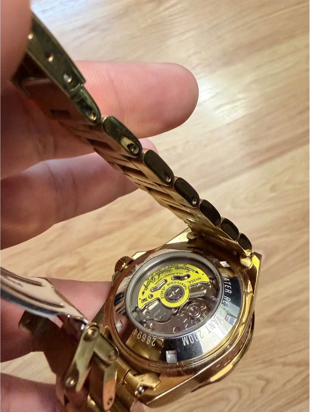 Invicta Pro Diver 28694 Automatic Gold Pearl Watch 40mm